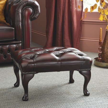 Queen Anne Footstool - Sale from Sofas by Saxon UK