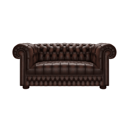 Belgravia 2 Seater Sofa Antique Brown - In Stock from Sofas by Saxon UK