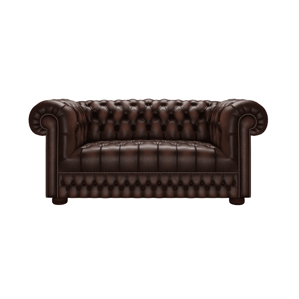 Belgravia 2 Seater Sofa Antique Brown - In Stock from Sofas by Saxon UK