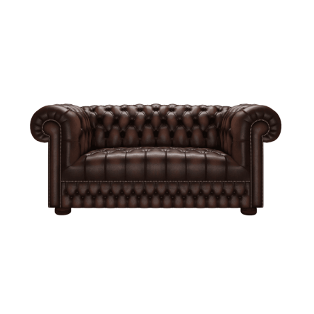 Belgravia 2 Seater Sofa Antique Brown - In Stock from Sofas by Saxon UK