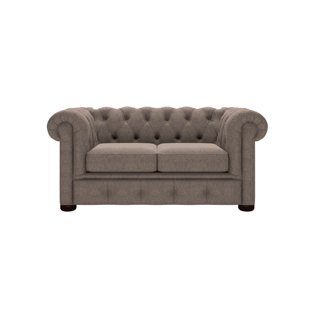 Winchester 2 Seater Sofa Wool Herringbone Thistle - In Stock from Sofas by Saxon UK