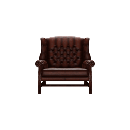 Georgian 1.5 Seater Sofa Antique Chestnut - In Stock from Sofas by Saxon UK