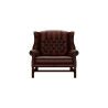 Georgian 1.5 Seater Sofa Antique Chestnut - In Stock from Sofas by Saxon UK