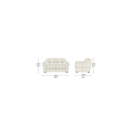 Ashford 2 Seater Sofa Hemmingway Sage Leaf - In Stock from Sofas by Saxon UK