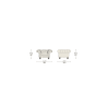Grosvenor Chair Distressed Fawn Antique Studs - In Stock from Sofas by Saxon UK