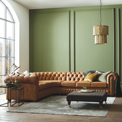 Chesterfield Corner Unit (3x2) - Sale  from Sofas by Saxon UK