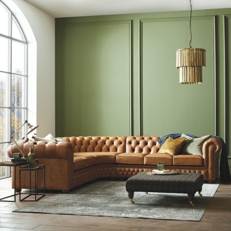 Chesterfield Corner Unit (3x2) - Sale  from Sofas by Saxon UK