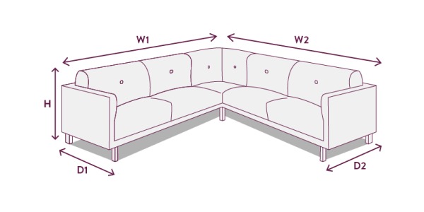 How to measure for a corner sofa