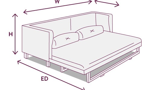 How to measure for a sofa bed